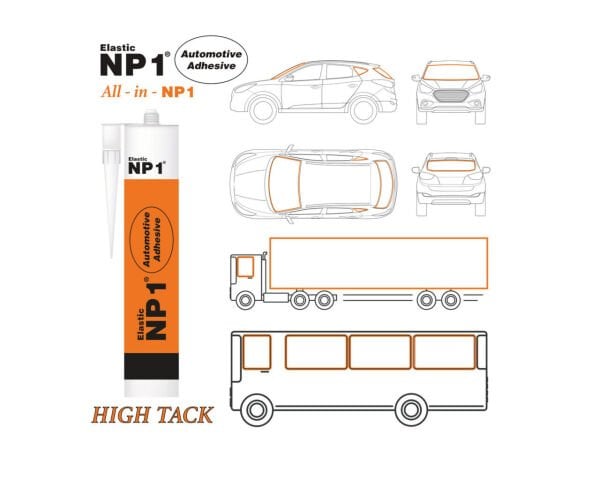 NP1 MS Automotive Poliüretan Kartuş Gri 290ml