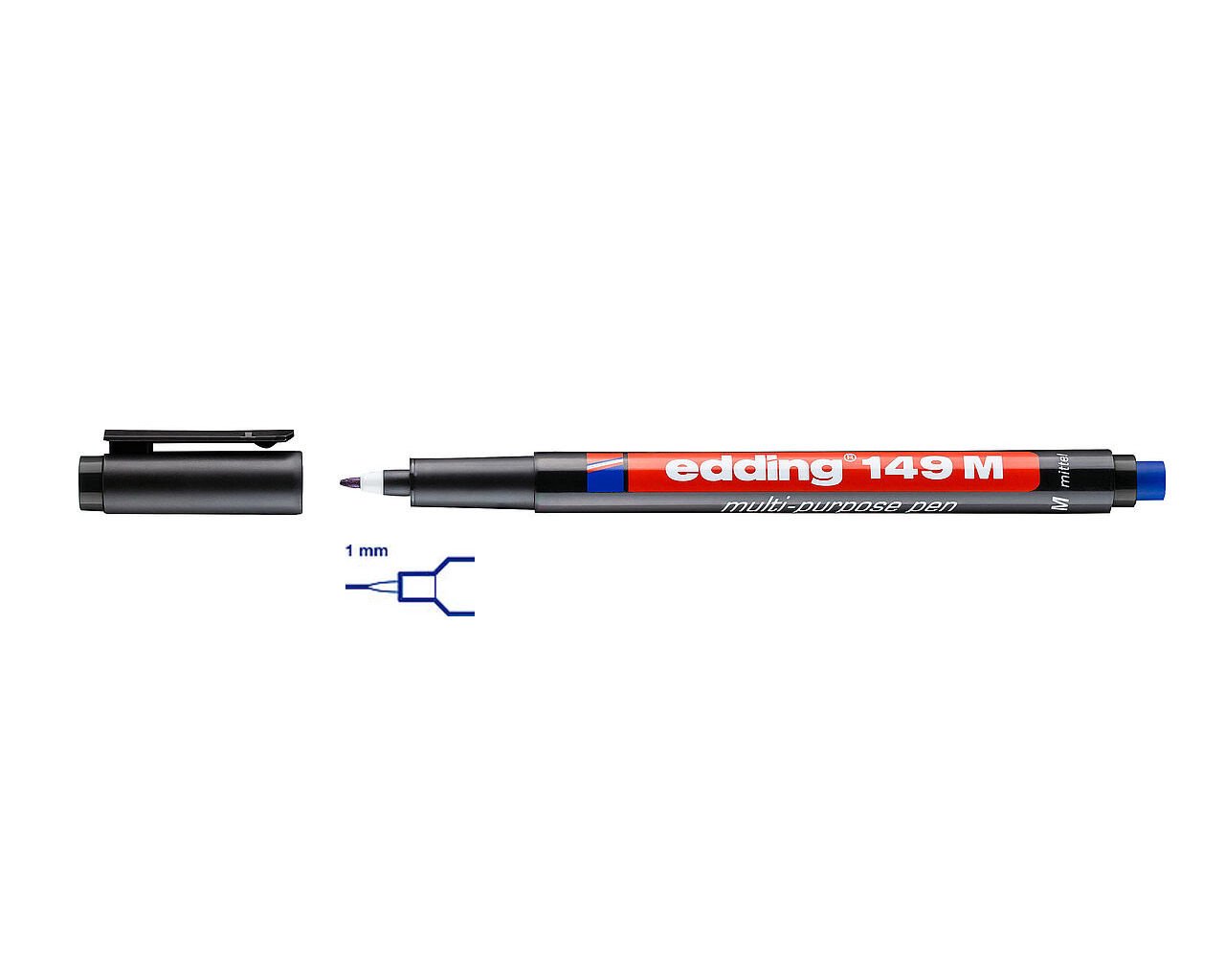 Edding 149M Asetat Kalemi Siyah