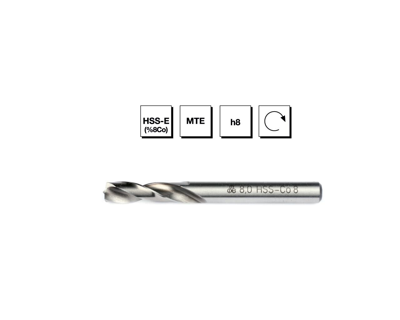 HSS -E Normu Punta Çürütme Matkap Ucu - UZUN 6 mm