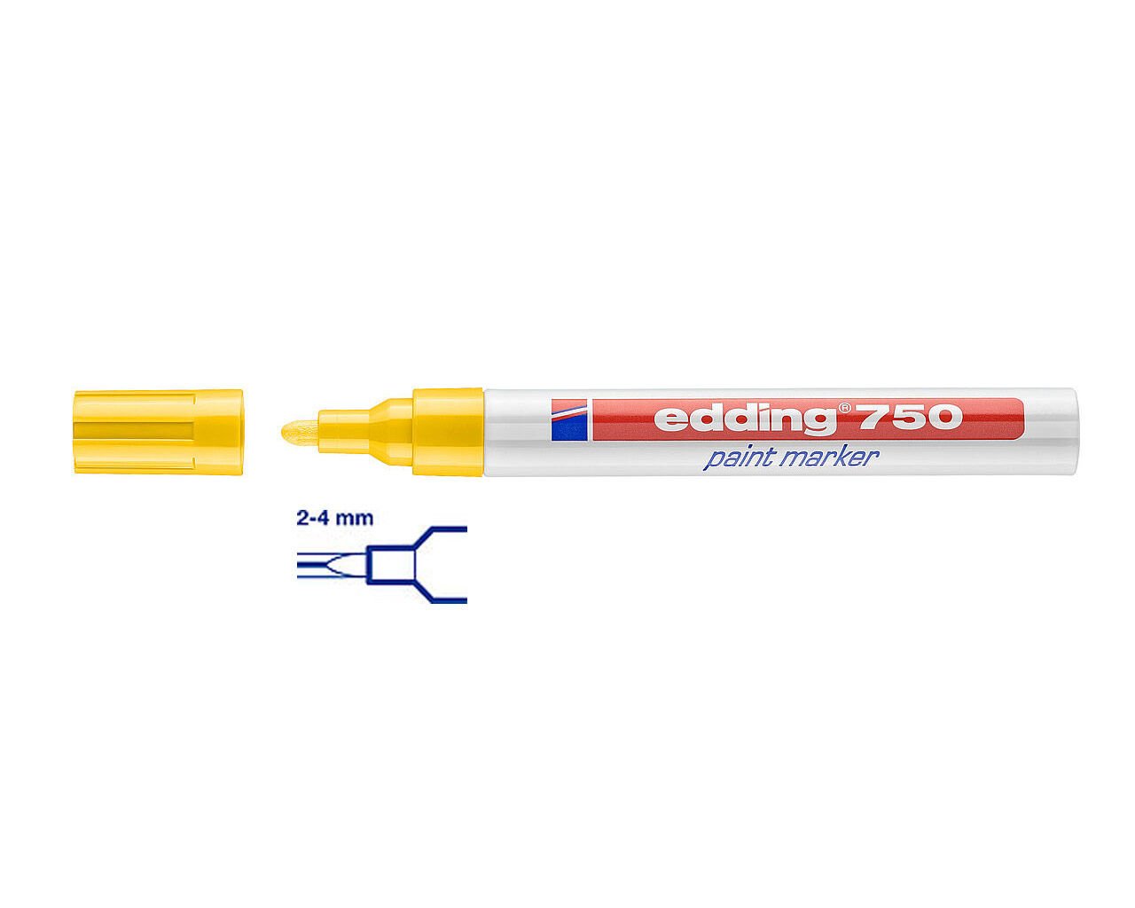 Edding 750 Tam Örtücü Boya Kalemi Sarı