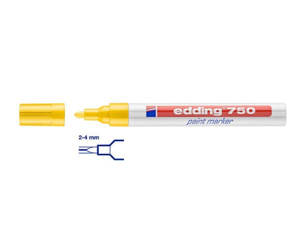 Edding 750 Tam Örtücü Boya Kalemi Sarı