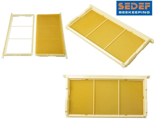 Plastik Temel Petekli Çerçeve (İşçi arı - Langstroth) 02560