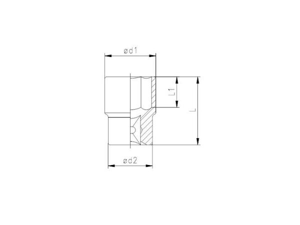 1113 Altı Köşe Lokma Anahtar 1/2'' 16 mm