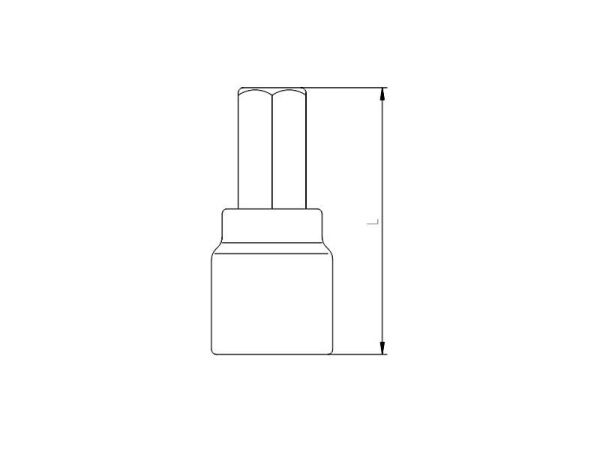 1113 Lokmalı Allen Uç 1/2'' 7 mm