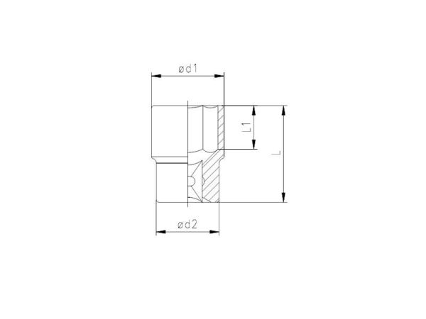 1119 Altı Köşe Lokma Anahtar 3/4'' 30 mm
