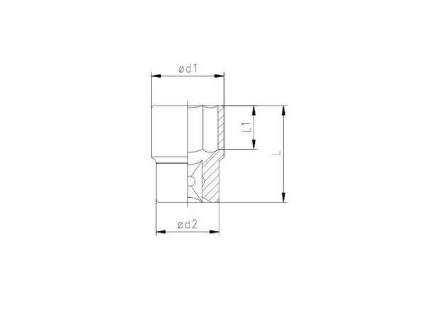 1119 Altı Köşe Lokma Anahtar 3/4'' 34 mm