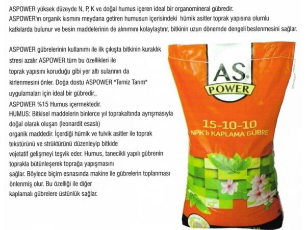 Aspower 15-10-10 Çim Gübresi 25 Kg