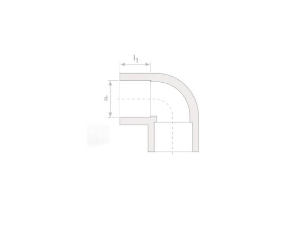 PPRC Dirsek 90° 20 mm