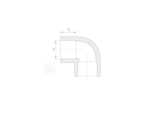 PPRC Dirsek 90° 25 mm