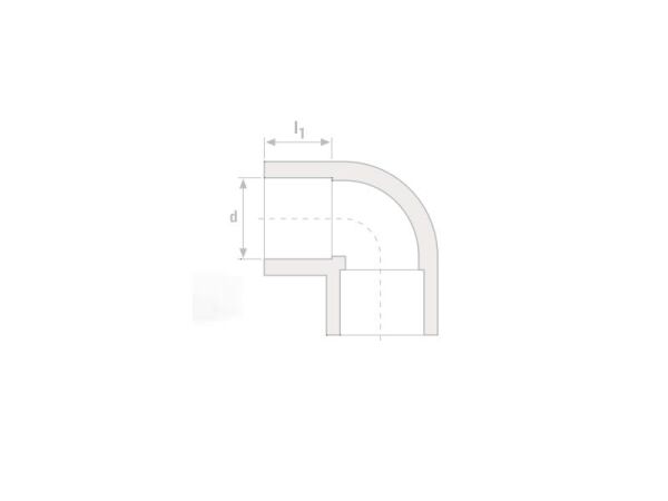 PPRC Dirsek 90° 25 mm