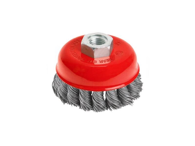 BAY-TEC Burgulu Çanak Tel Fırça 85 mm MK1160