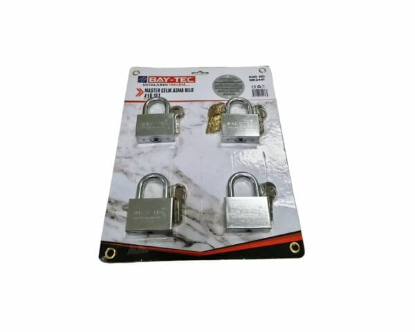 Trimax Master Çelik Asma Kilit 55 mm 4'lü Set MK2441