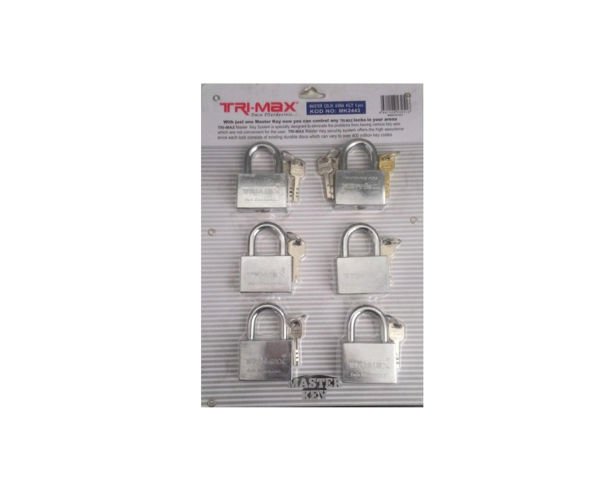 Trimax Master Çelik Asma Kilit 55 mm 6'lı Set MK2443