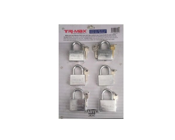 Trimax Master Çelik Asma Kilit 55 mm 6'lı Set MK2443