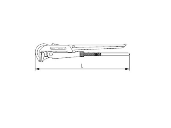 2201 Maşalı Boru Anahtarı (85°) 3''Inch