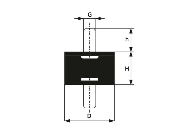 A Tip Lastik Takoz 70x30 Pulsuz