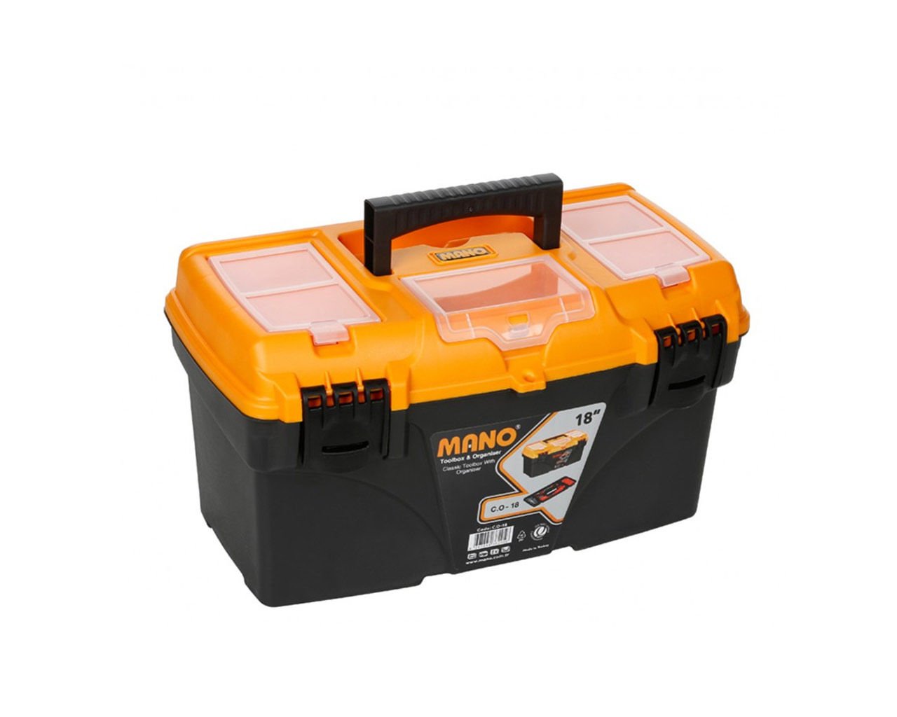 Organizerli Plastik Takım Çantası 18'' CO-18