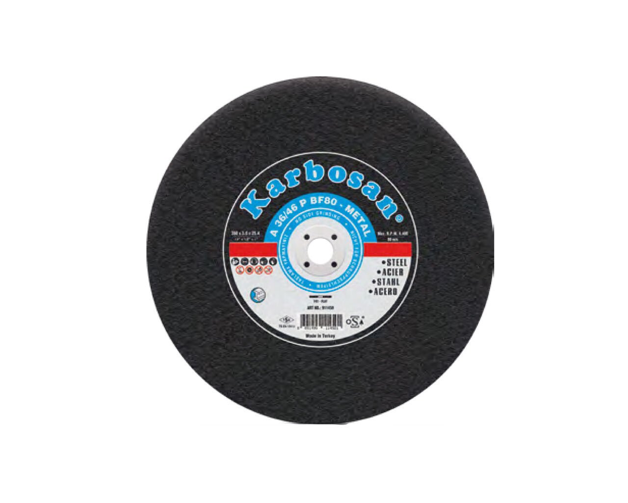 KARBOSAN 300x3x25.4 Sabit Tezgah Kesme Diskleri NK