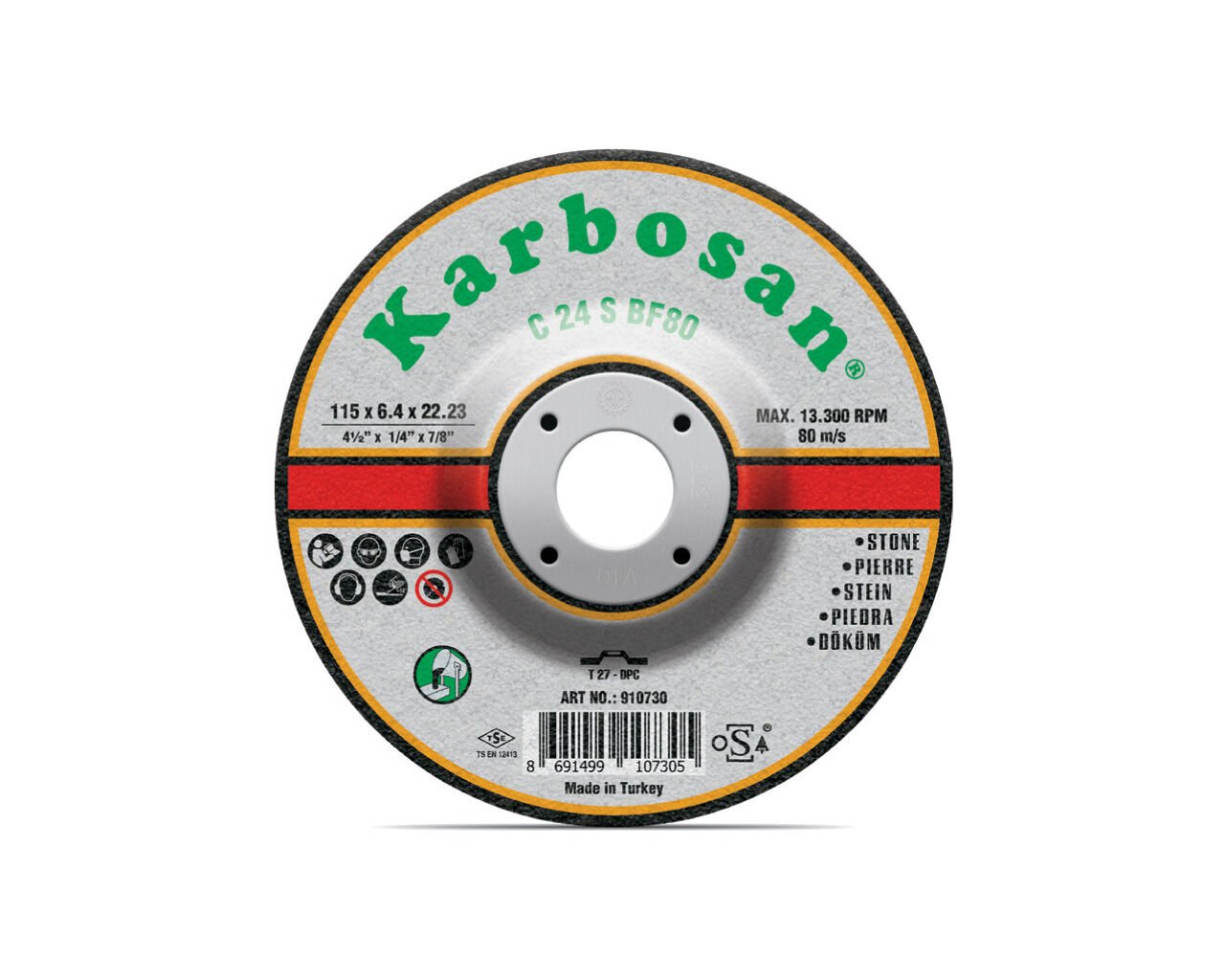 KARBOSAN 180x8x22 Döküm Taşlama Taşı SC