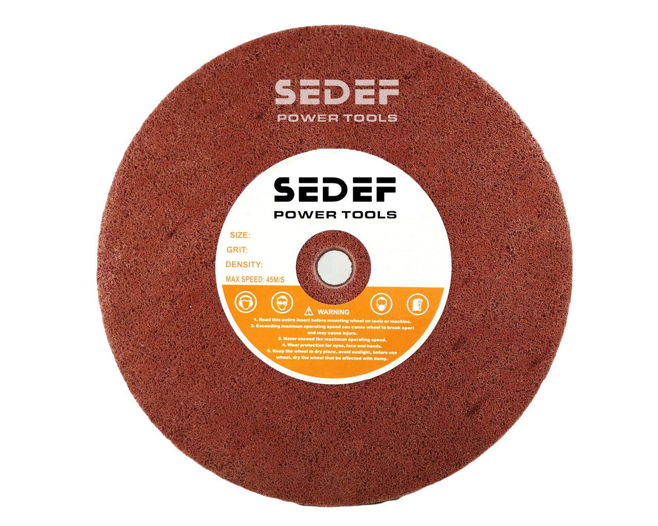 250x30x25 mm Kahverengi Skoç Elyaf Zımpara Taşı 7PC 180 Kum