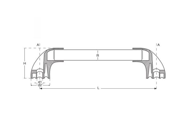 Plastik Profil Boru Kulp 300x25