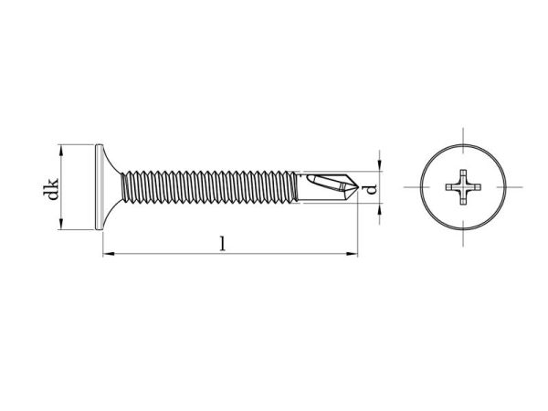 3.5x35 mm Matkap Uçlu Alçıpan Vidası
