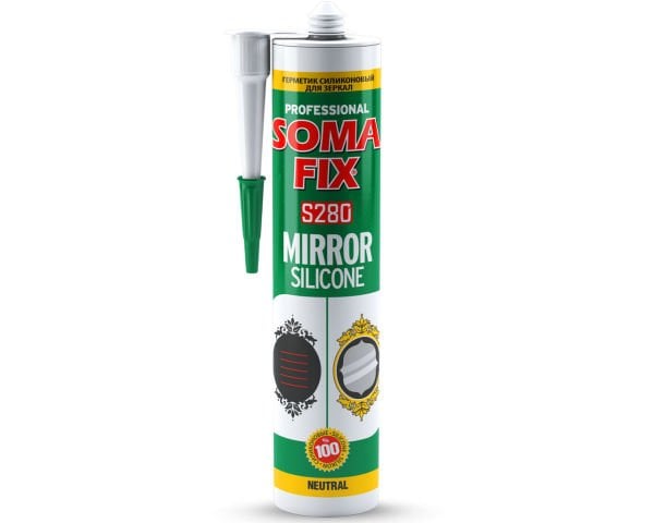 SOMAFİX S280 Ayna Silikonu Şeffaf 280 ml 330gr