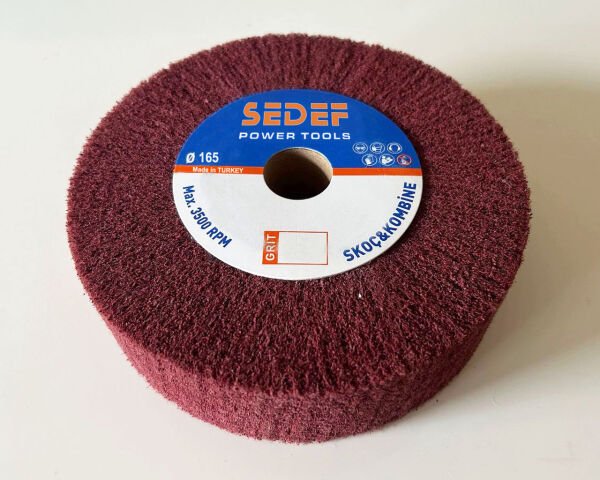 165x50x25 Flanşlı Elyaf Mop Zımpara SERT AM