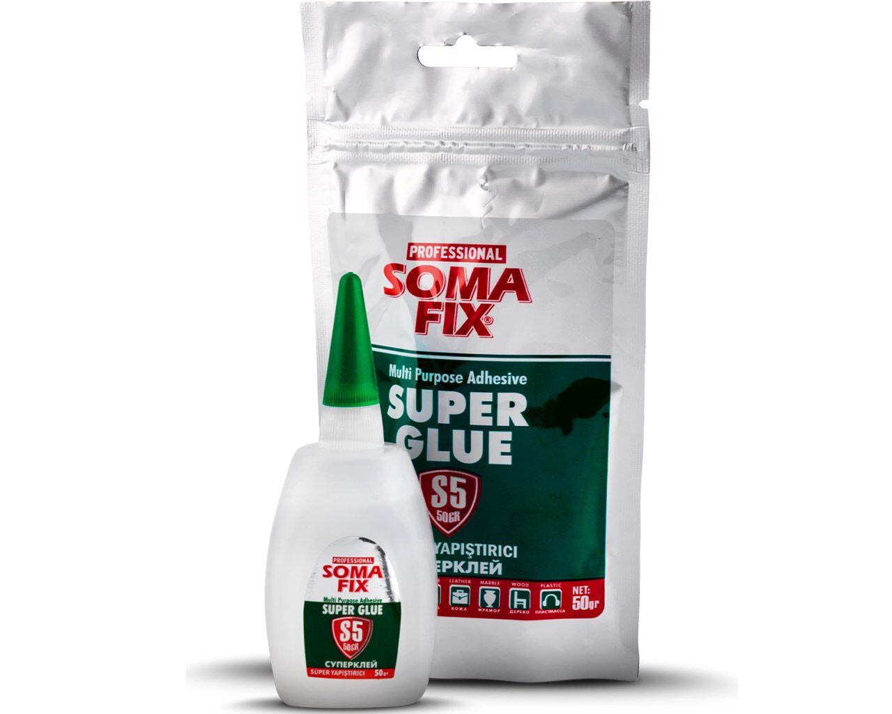 SOMAFİX S5 Süper Yapıştırıcı Net 50gr Brüt 60gr