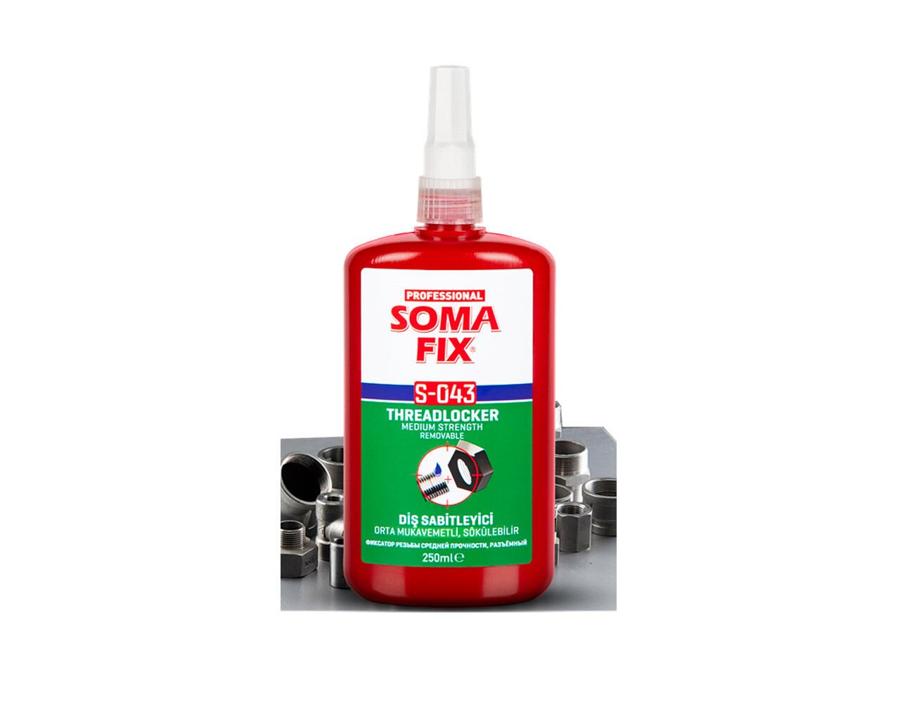 SOMAFİX S043 Mavi Diş Sabitleyici Orta Mukavemet 250gr