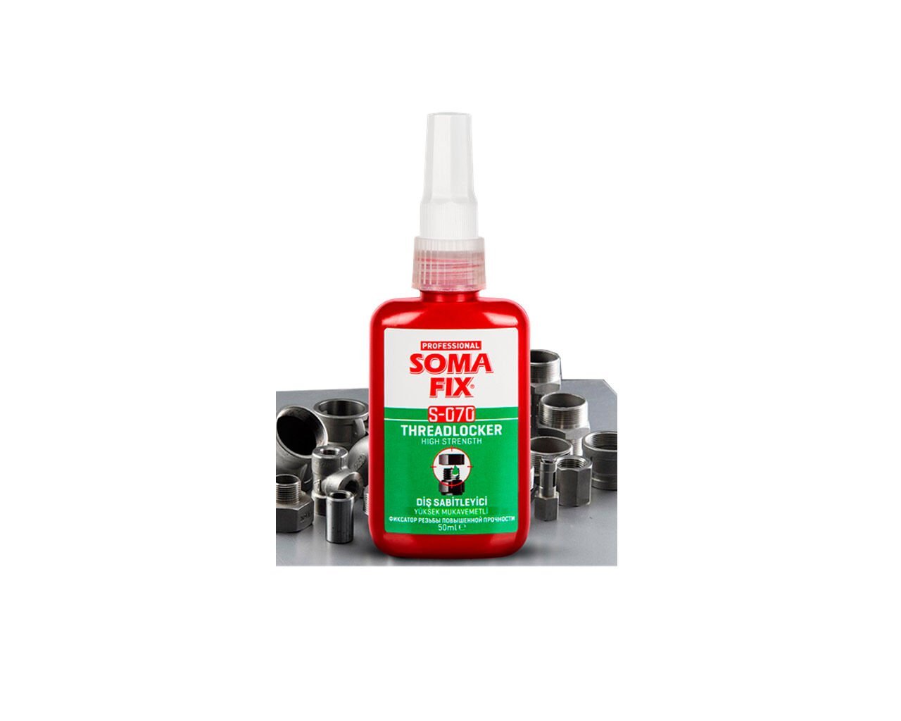 SOMAFİX S070 Yeşil Diş Sabitleyici Orta Mukavemet 50gr50000