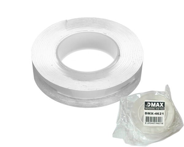 Şeffaf Çift Taraflı Silikon Bant 30mm x 2mt