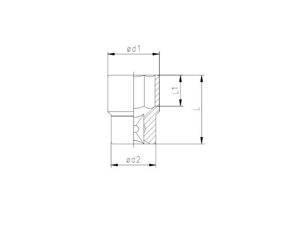 1119 Altı Köşe Lokma Anahtar 3/4'' 38 mm