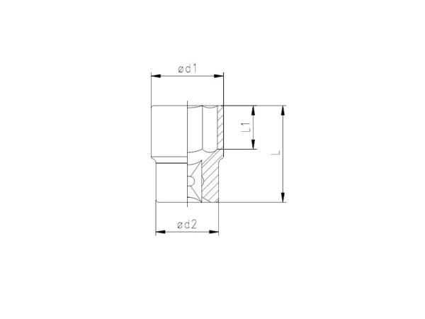 1119 Altı Köşe Lokma Anahtar 3/4'' 38 mm