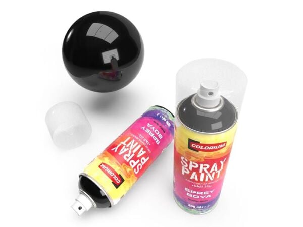 COLORIUM Akrilik Sprey Boya RAL 9005 Parlak Siyah