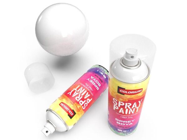 COLORIUM Akrilik Sprey Boya RAL 9010 Parlak Beyaz