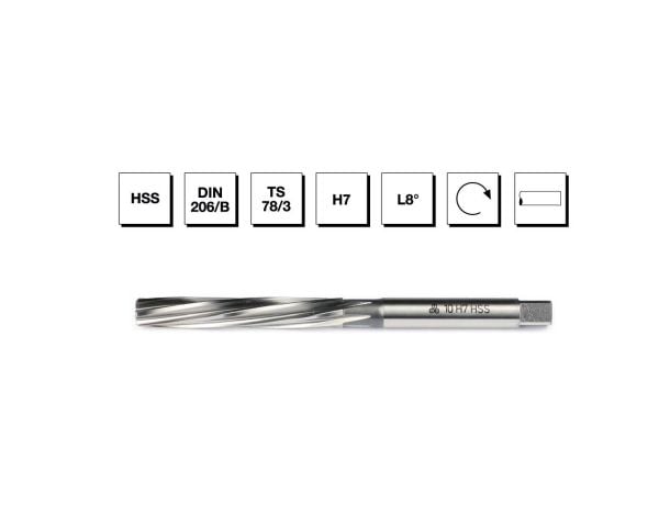 HSS DIN 206 Silindirik Saplı El Raybası 18 mm