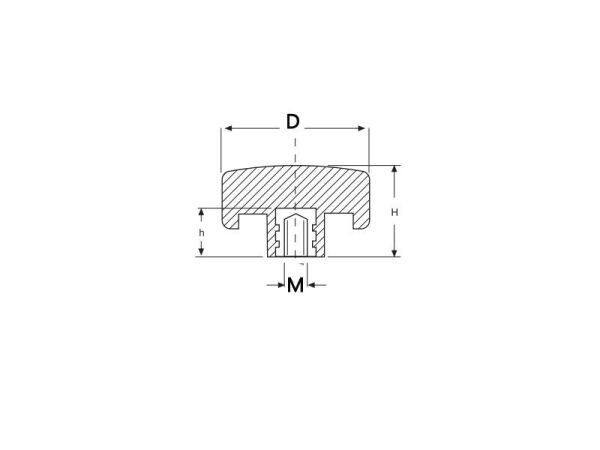 Kelebek Sap Dişi 20x16 mm M6x11