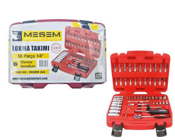 1/4 Lokma Takımı 58 Parça MES024