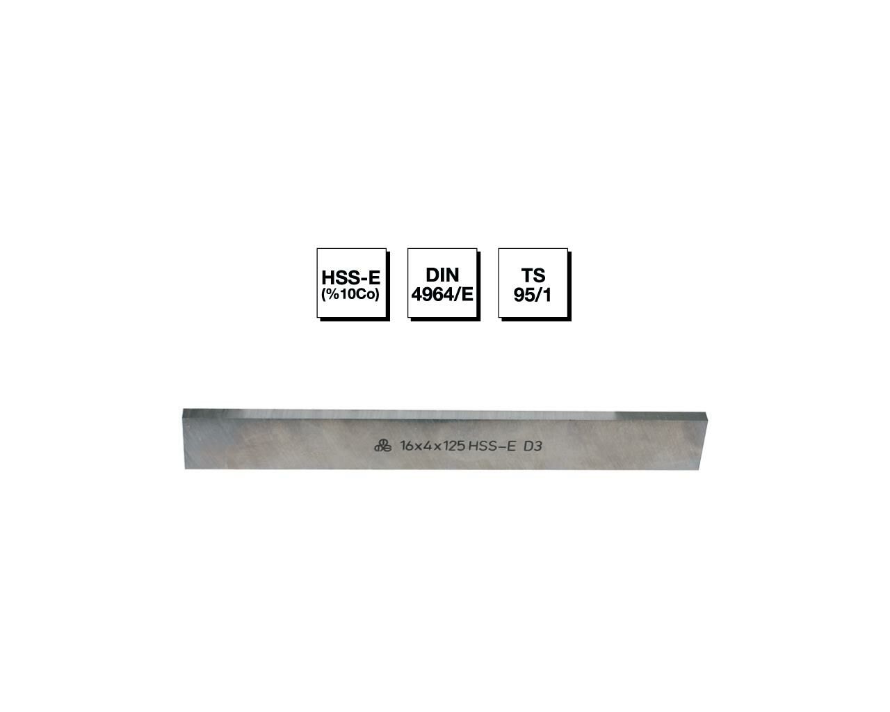 HSS - E (%10Co) DIN 4964/E Trapez Kesitli Torna Kalemi - 4x16x160 mm