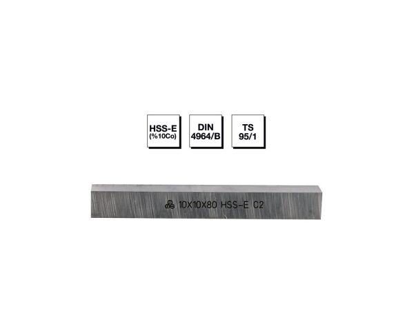 HSS - E (%10Co) DIN 4964/B Kare Kesitli Torna Kalemi 8x8x160