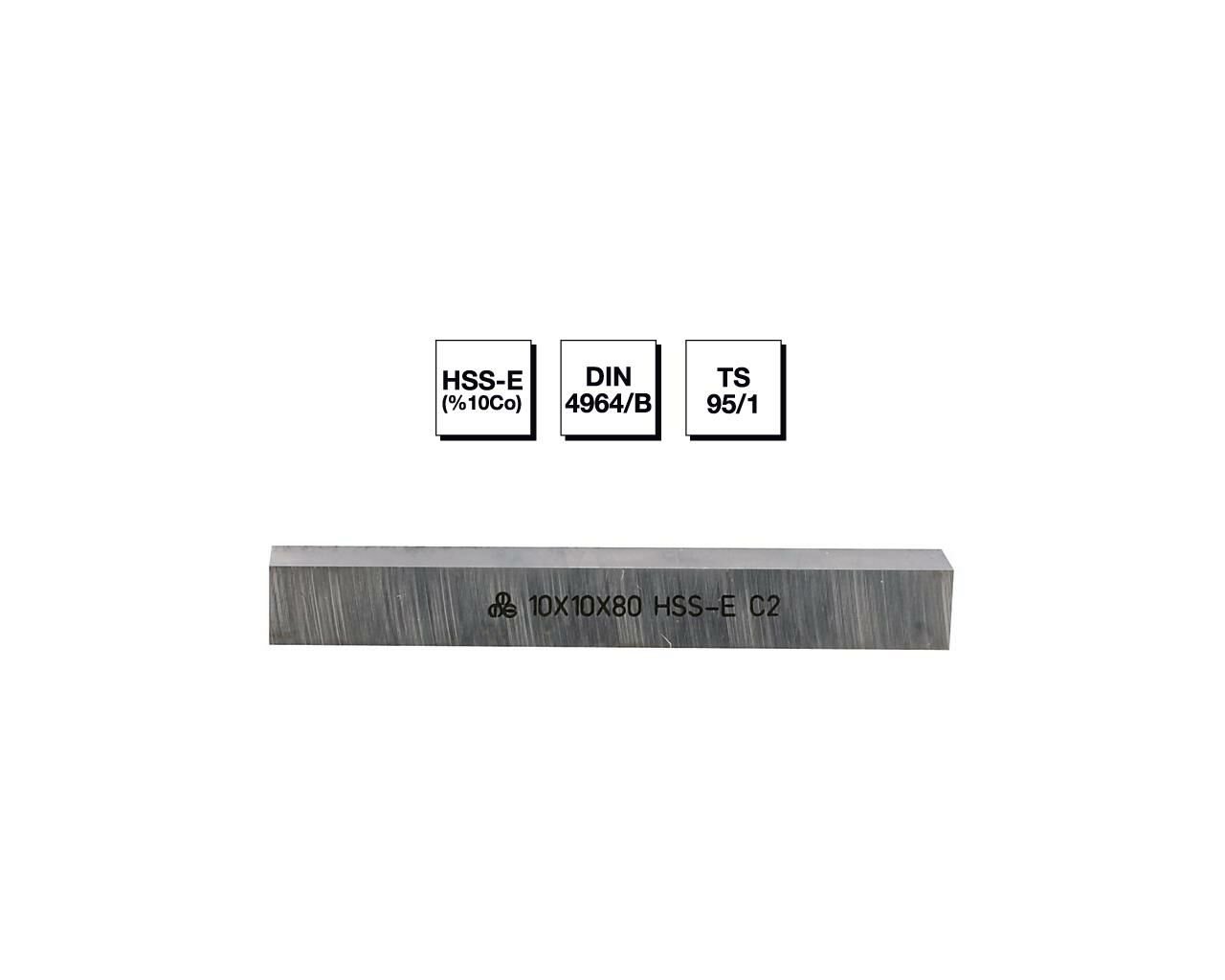 HSS - E (%10Co) DIN 4964/B Kare Kesitli Torna Kalemi 14x14x125