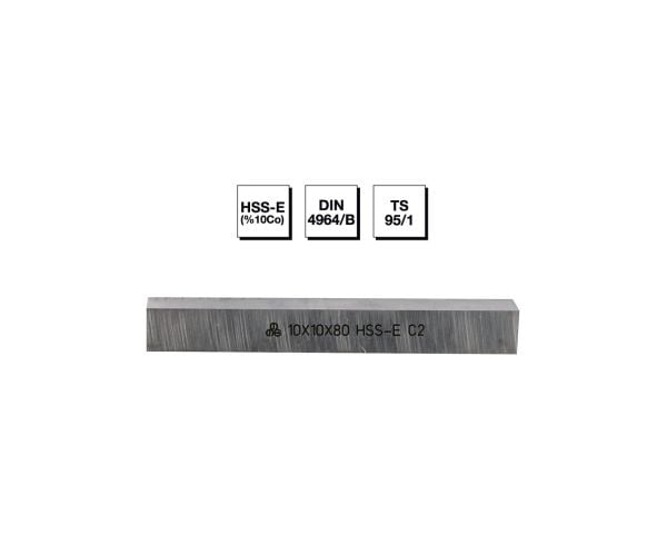HSS - E (%10Co) DIN 4964/B Kare Kesitli Torna Kalemi 16x16x125