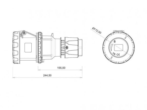 CEE Norm Uzatma Priz BC1-4504-7312