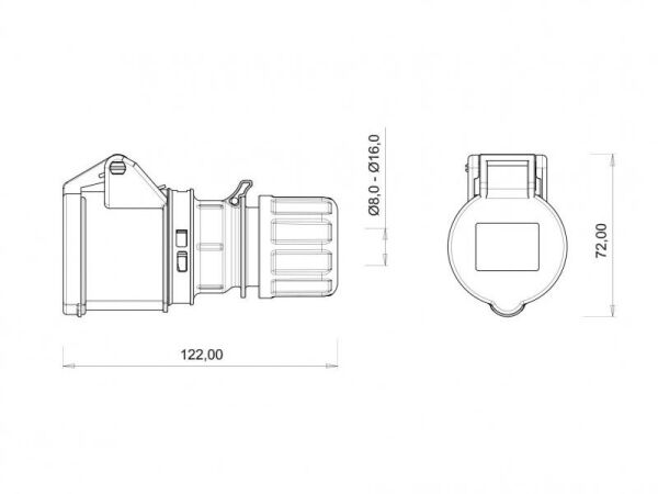 CEE Norm Uzatma Priz BC1-1303-2312
