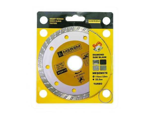 Granit Mermer Kesici Elmas Testere 115 mm MES 578