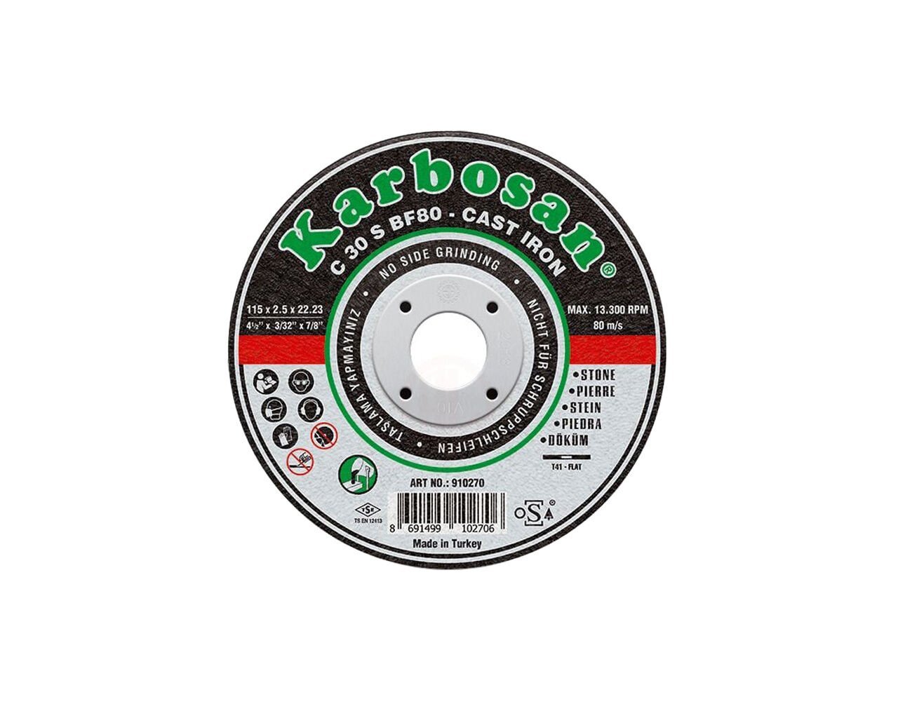 KARBOSAN 115x2.5x22 SC Döküm Kesme Taşı