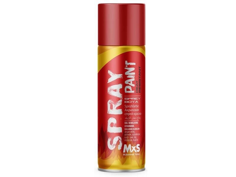 MXS Isıya Dayanıklı Sprey Boya Kırmızı Renk  400ml