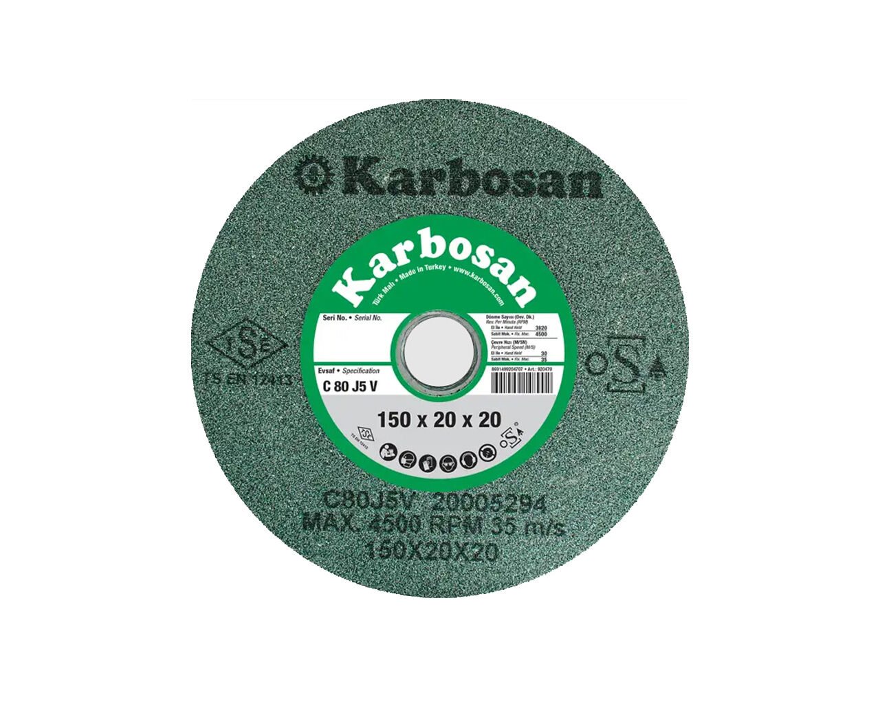 Karbosan 150x25x20 SCG Elmas Bileme Taşı