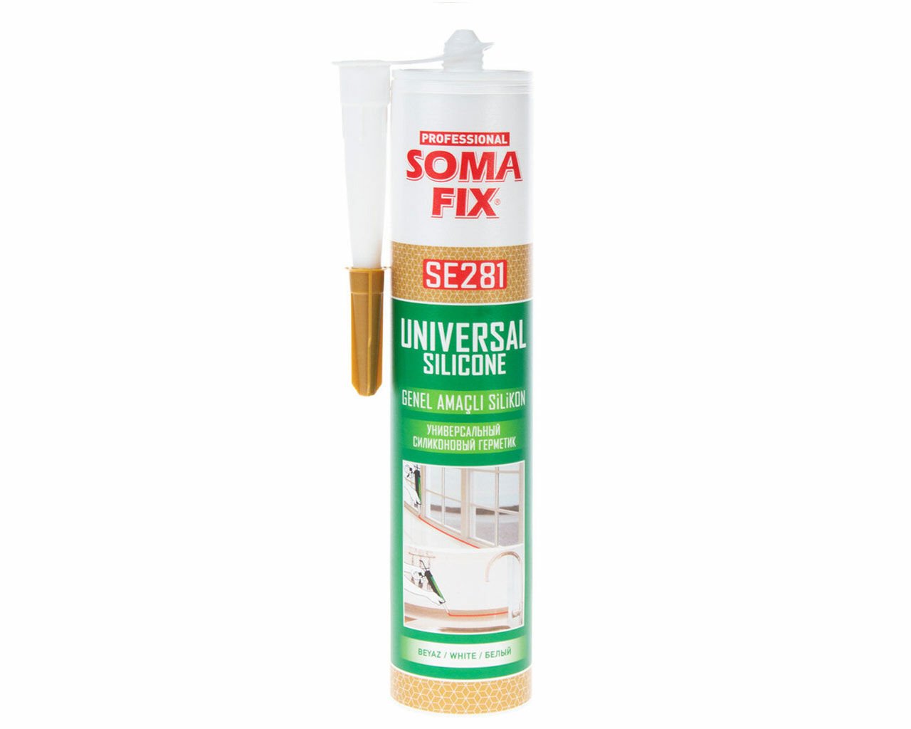 SOMAFİX SE281 Genel Amaçlı Silikon Beyaz 280gr